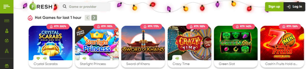 Fresh Casino games