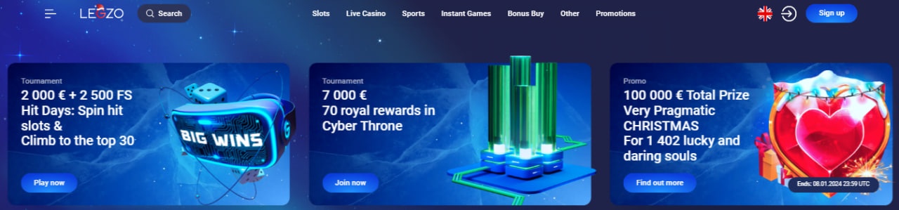 Legzo Casino free
