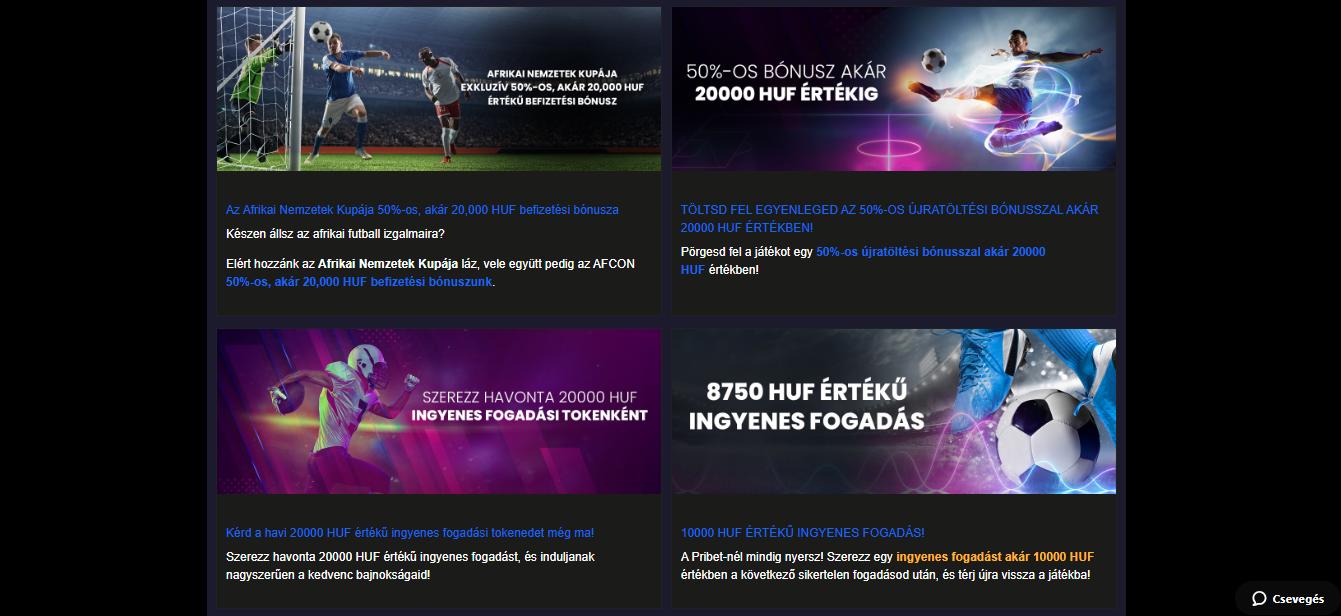 Pribet Sport Betting Bonuses, sportfogadasok.net
