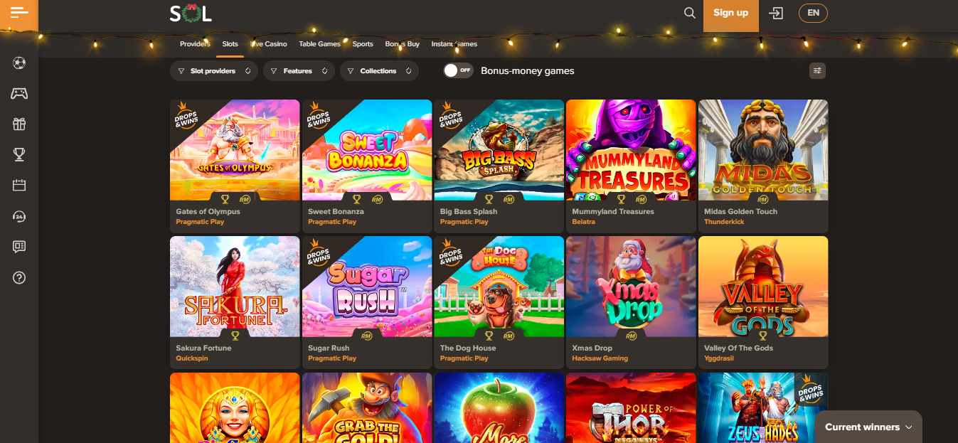 Sol Casino Games