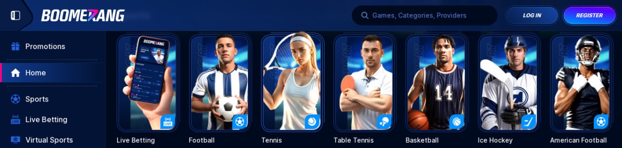 Sportfogadás a Boomerang-bet bukmékernél