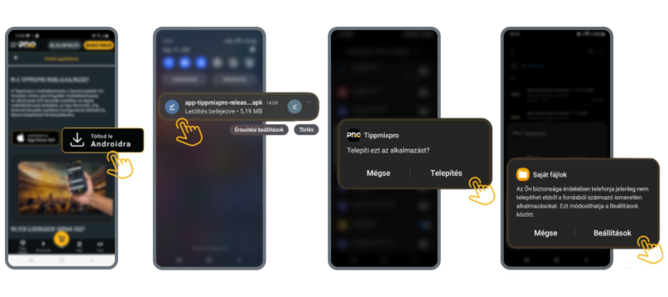 Letölteni a TippmixPro mobil alkalmazásait, sportfogadasok.net