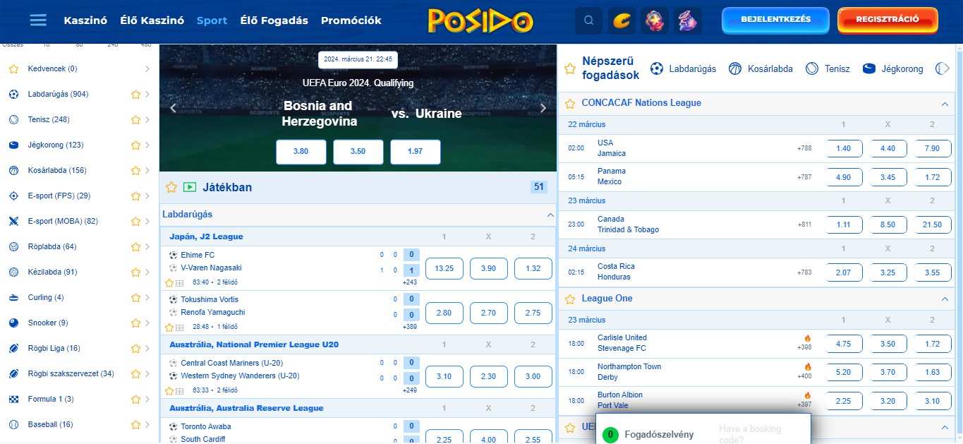 Posido bukméker Sport, sportfogadasok.net