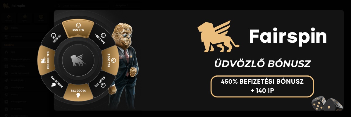 Faırspın Üdvözlő Bónusz, sportfogadasok.net