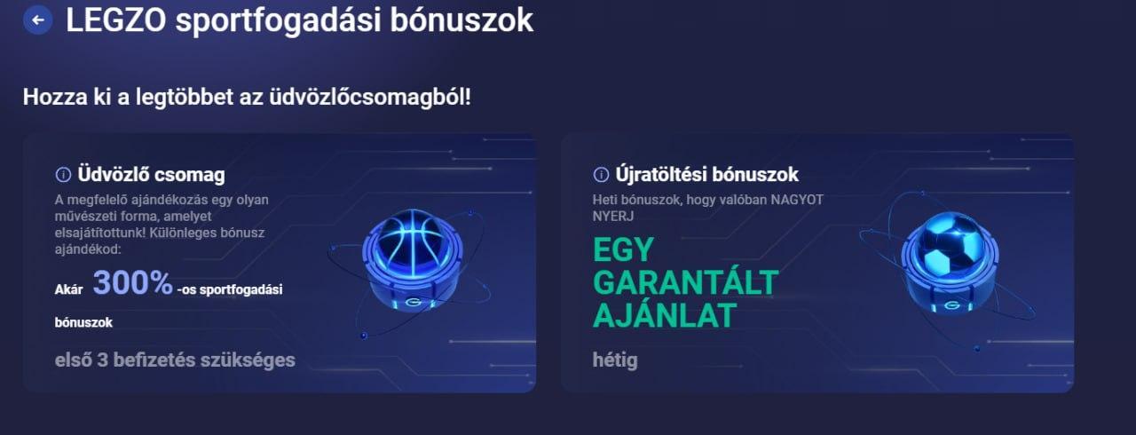Legzo Sport Bonuses, sportfogadasok.net