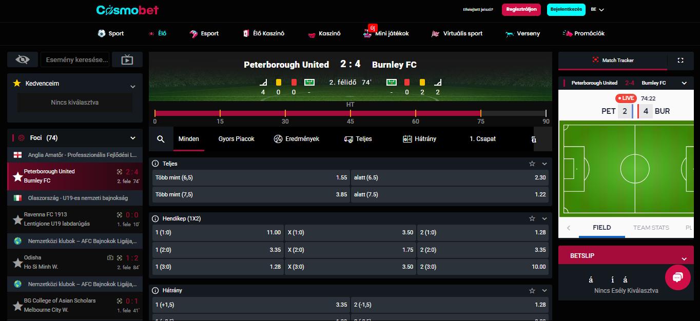 Cosmobet Bookmaker Live Sport Betting, sportfogadasok.net