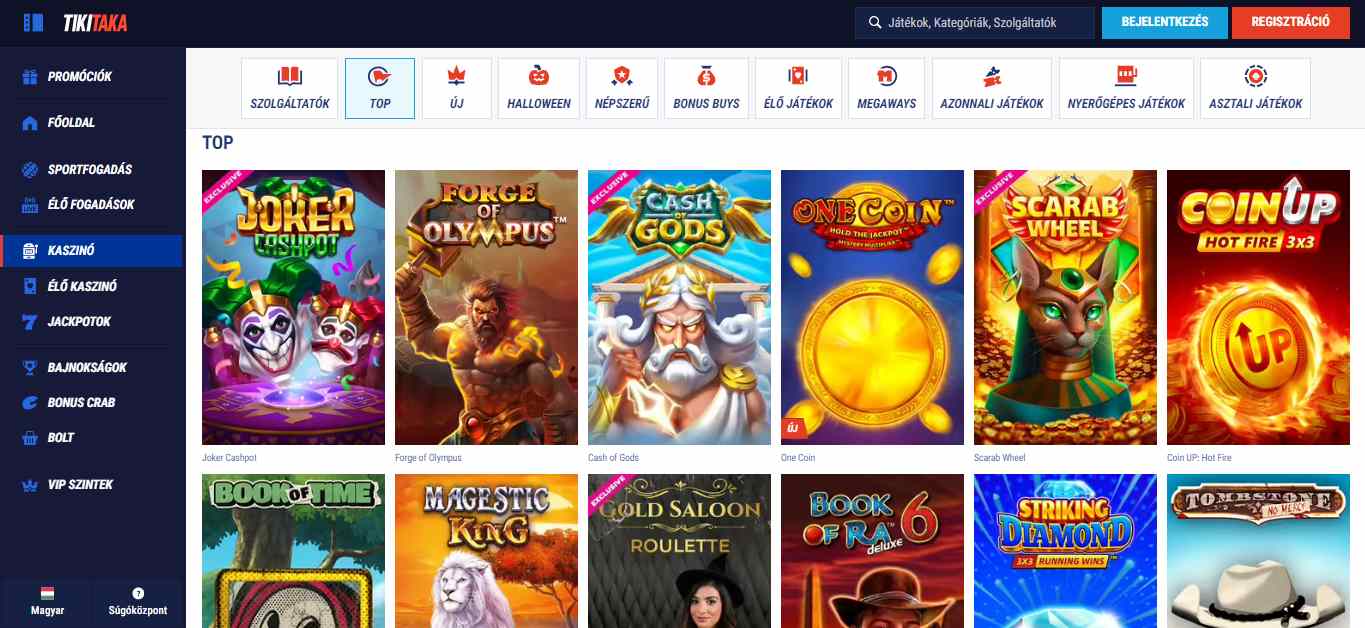 TikiTaka Casino Games, sportfogadasok.net