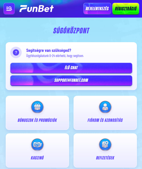 Funbet Ügyfélszolgálat 