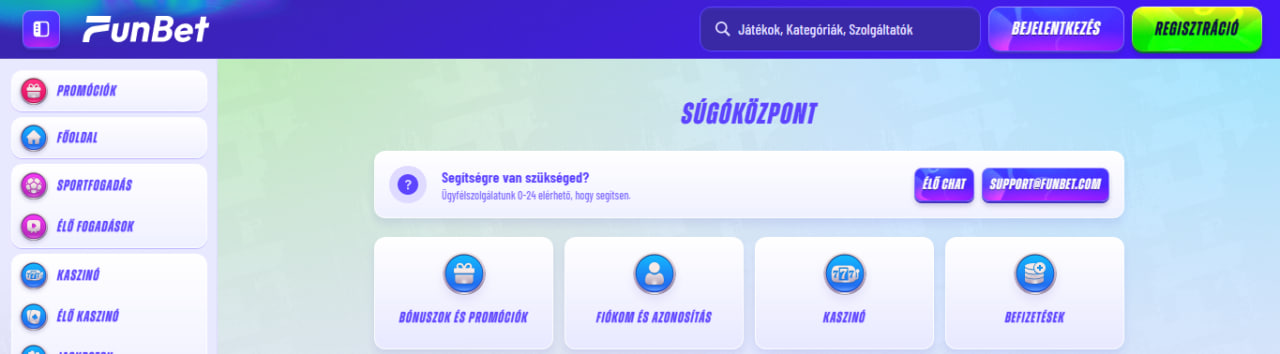Funbet Ügyfélszolgálat