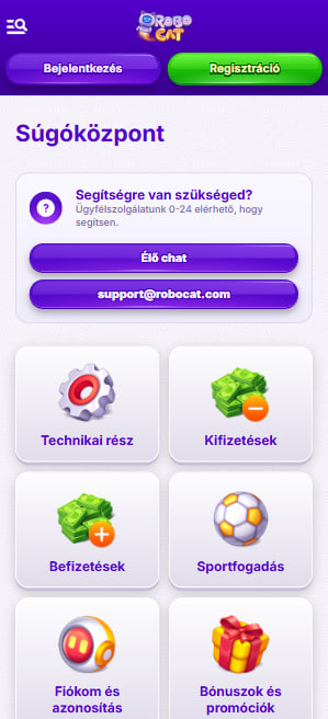 Ügyfélszolgálat mobile