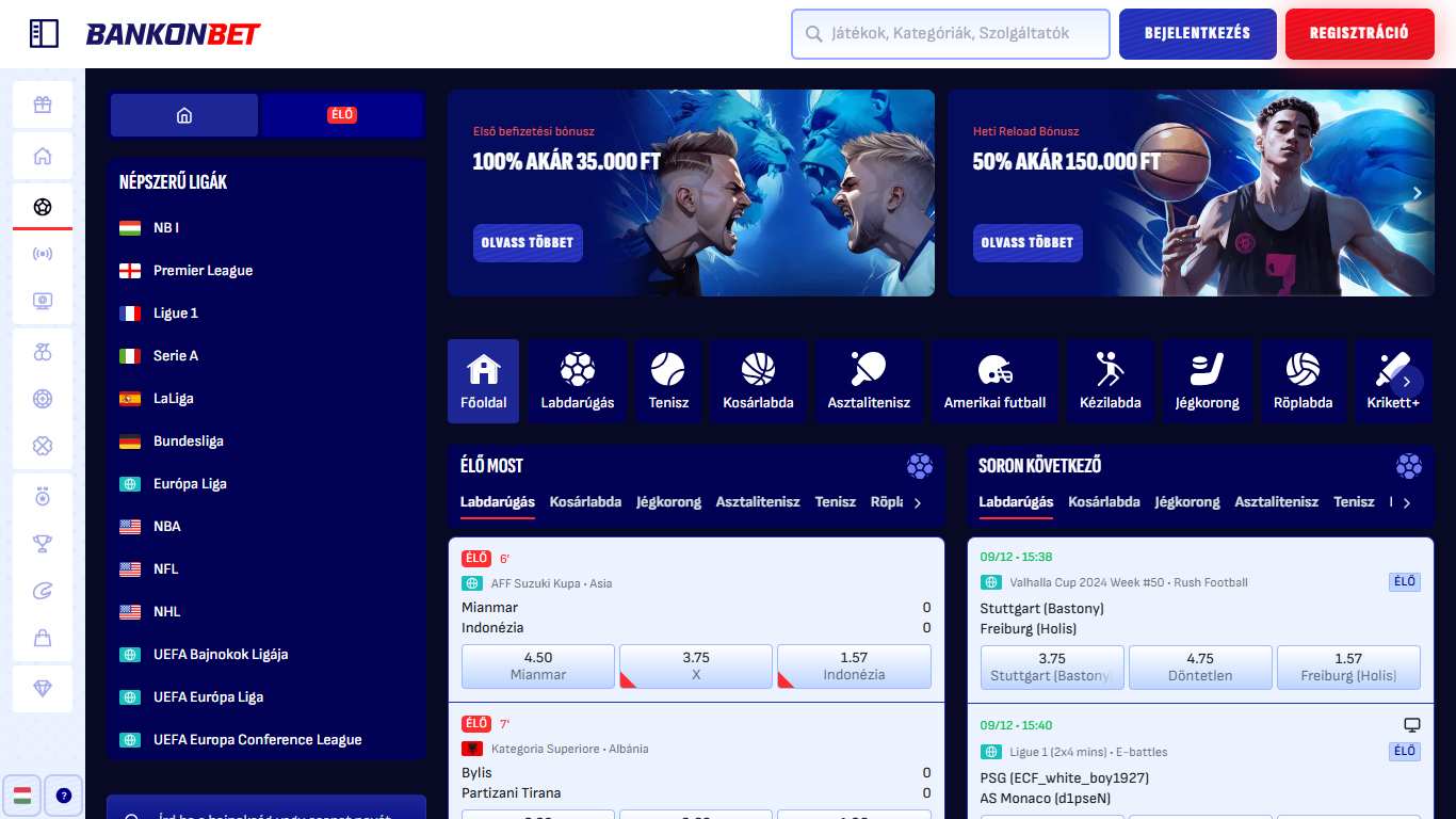 Bankonbet Sport Betting Hungary, sportfogadasok.net