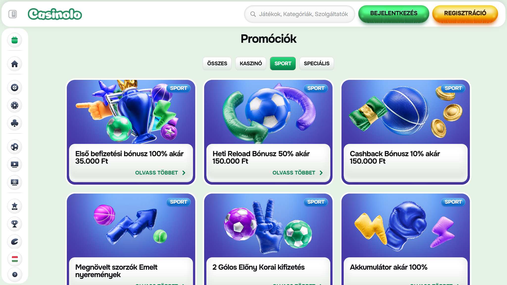 Casinolo Bookmaker Bonuses Hungary, sportfogadasok.net