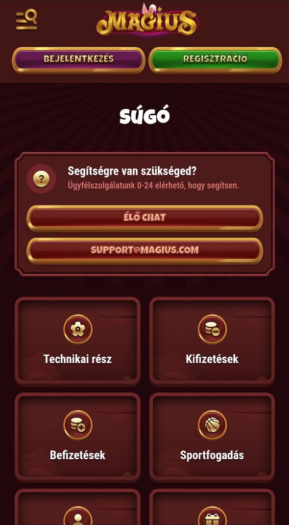 Magius kaszinó Ügyfélszolgálat