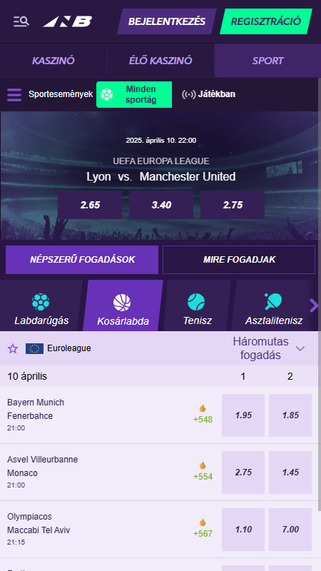 Sportkínálata igazi Naobet 