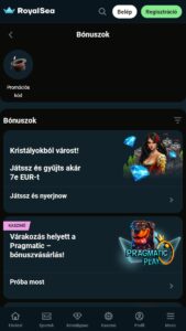 Royalsea Mobile Bonuses