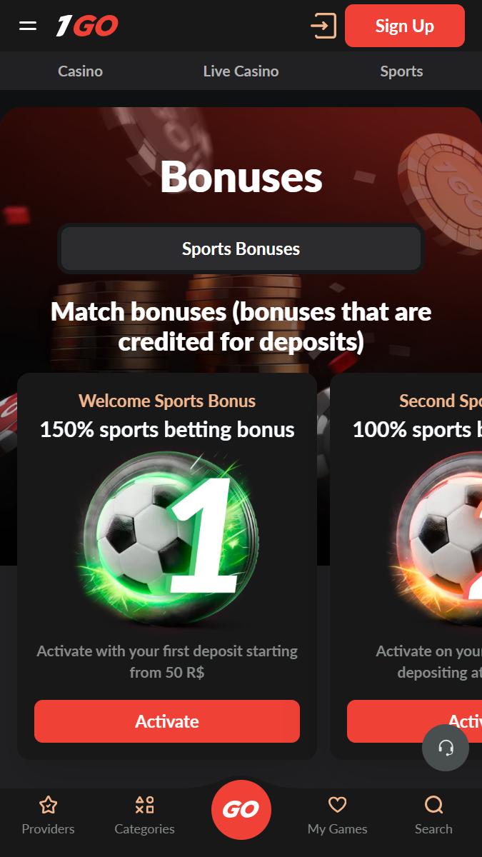 1go Mobile Bonuses