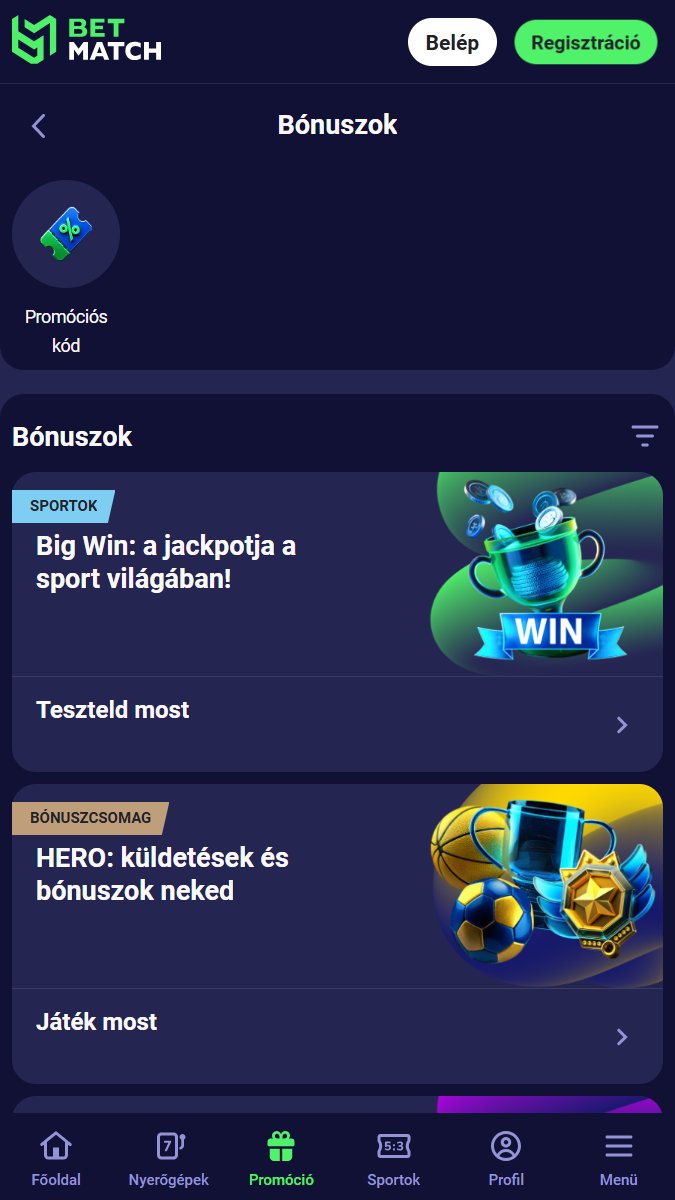 Bet Match Mobile Bonuses