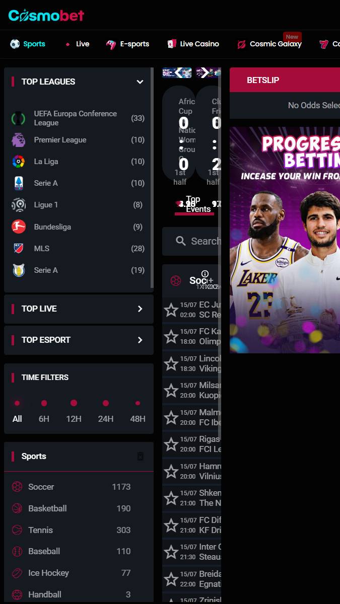 Cosmobet Mobile Sports