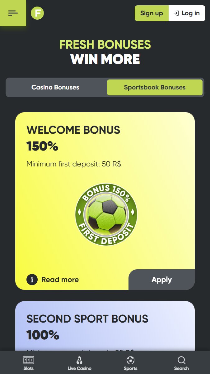 Fresh Mobile Bonuses