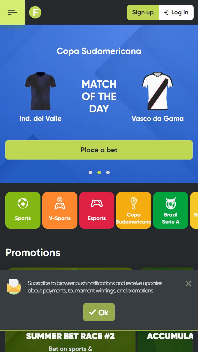 Fresh Mobile Main Page
