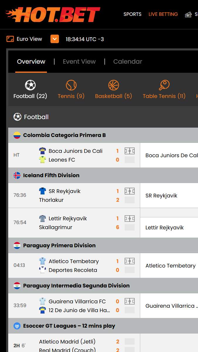 Hotbet Mobile Sports