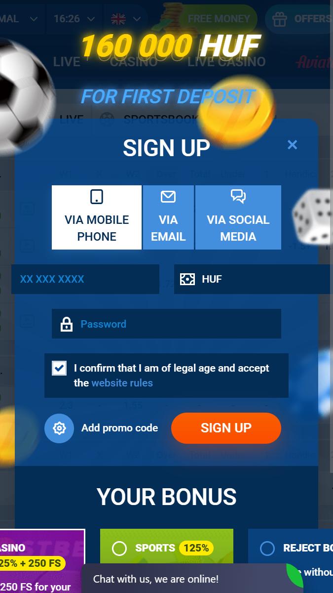 Mostbet Mobile Registration Page 1
