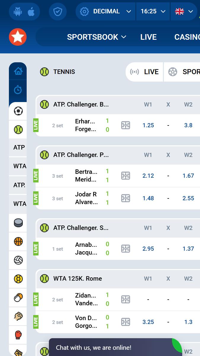 Mostbet Mobile Tennis