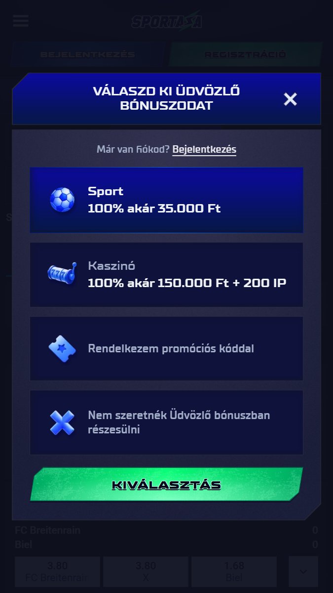 Sportaza Mobile Registration 1