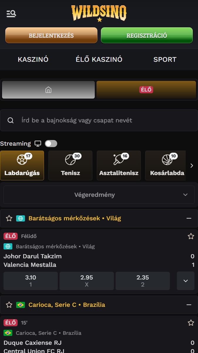 Wildsino Mobile Live