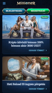 Millioner promociok kaszino