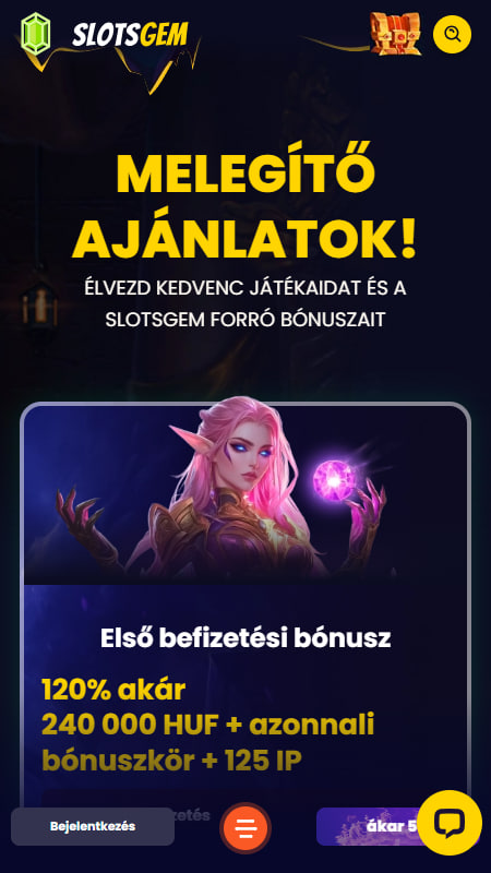 Bónuszok és promóciók a Slotsgem Casino kínálatában