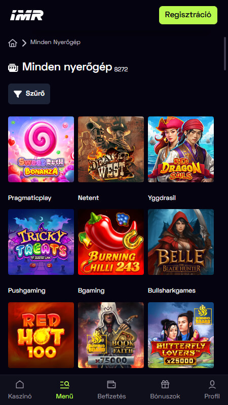 Immerion casino games