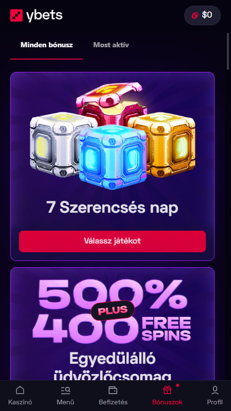 Ybets Bónuszok és promóciók