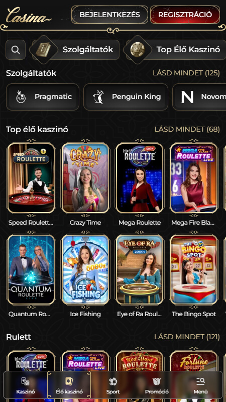 Casina Live Kaszinó