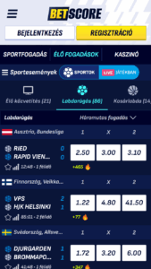 betscore sportfogadas