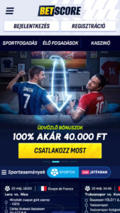 Betscore sportfogadas