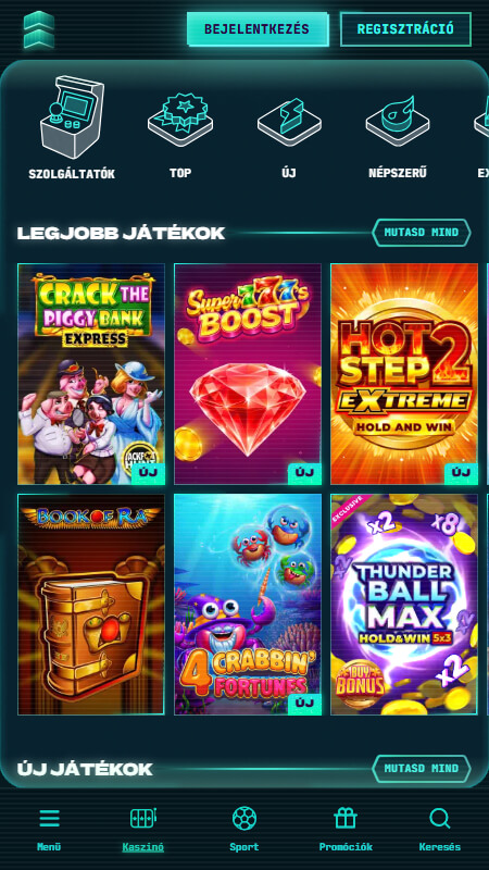 PowerUp kaszinó nyerőgépek