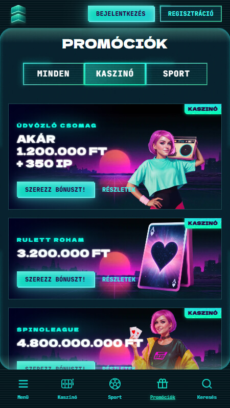 PowerUp kaszinó promóciók Magyarország