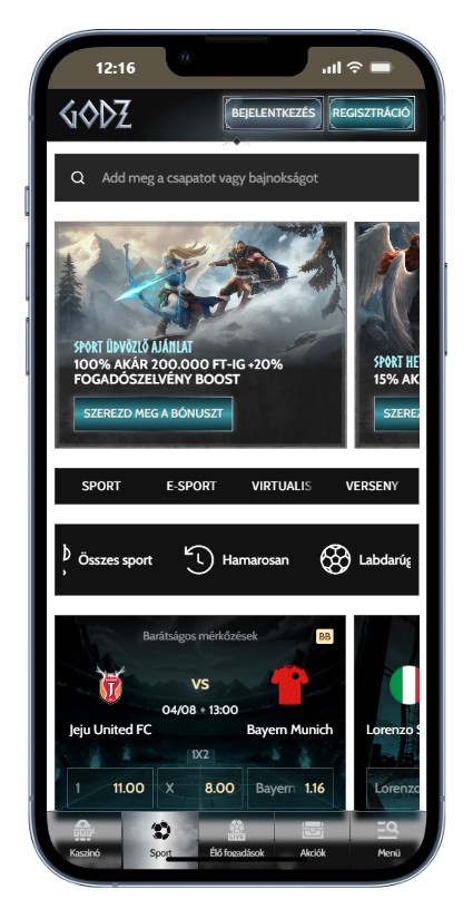Godz sportfogadás